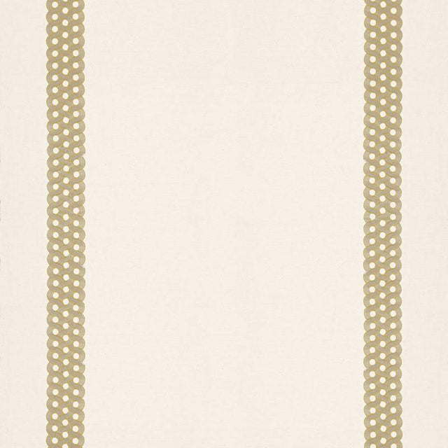 Schumacher Mandeville Embroidery Camel Fabric