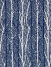 Grey Watkins Birch Weave Cobalt Fabric