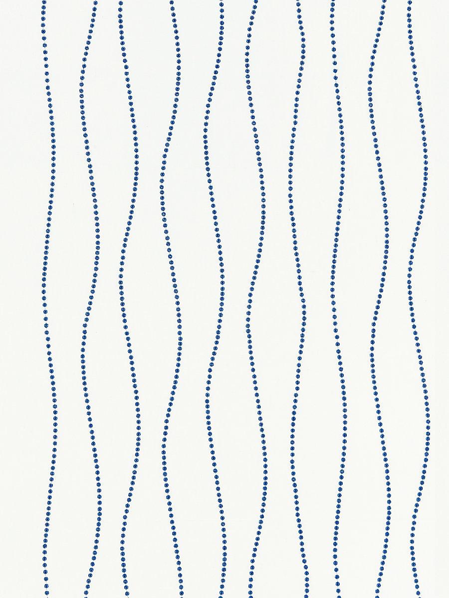 Scalamandre Eyelet Wave Marine Fabric