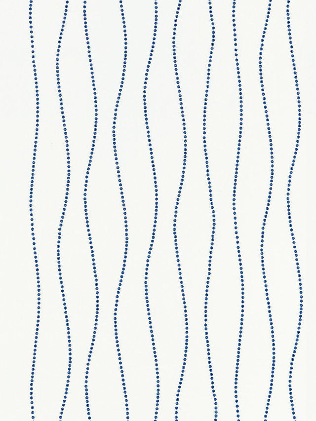Scalamandre Eyelet Wave Marine Fabric