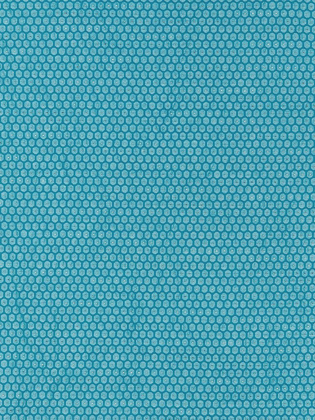 Scalamandre Honeycomb Weave Turquoise Fabric