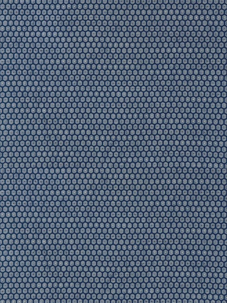 Grey Watkins HONEYCOMB WEAVE NAVY Fabric