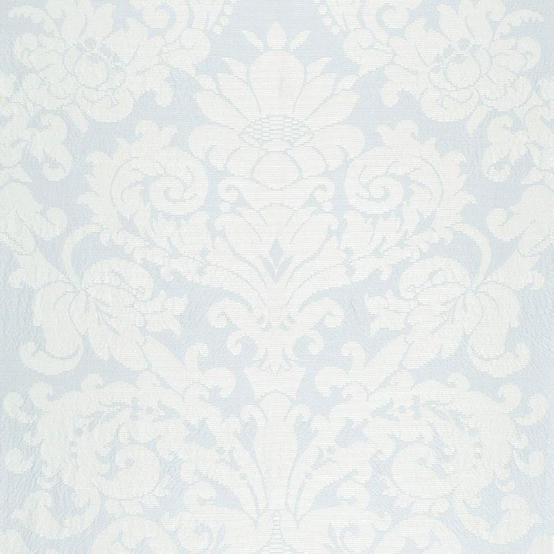 Schumacher Chateau Silk Damask Ciel Fabric