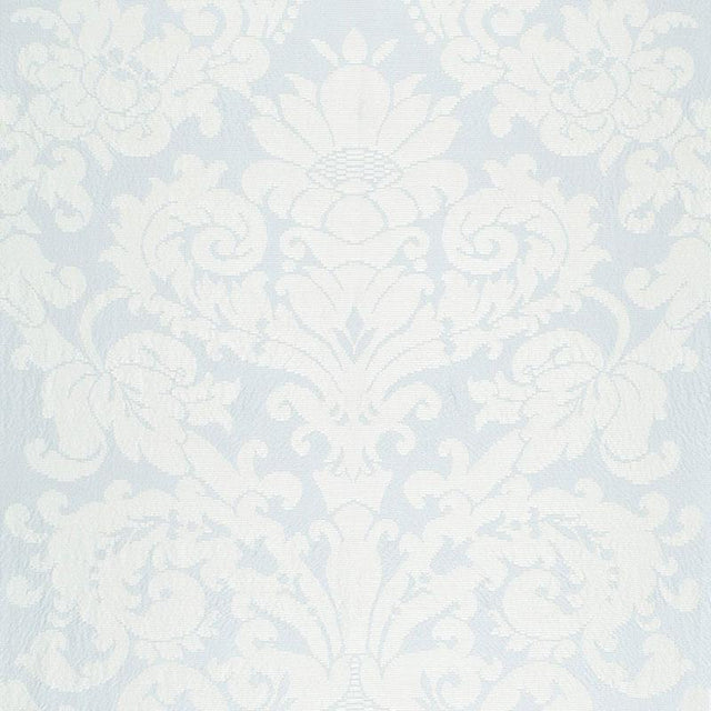 Schumacher Chateau Silk Damask Ciel Fabric