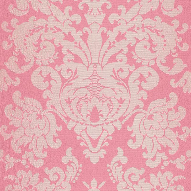 Schumacher Chateau Silk Damask Springtime Fabric