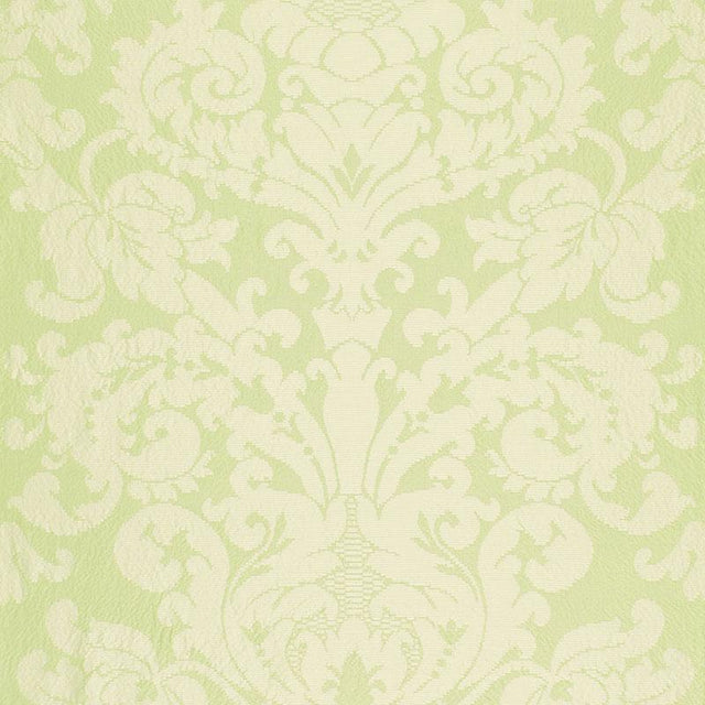 Schumacher Chateau Silk Damask Citron Fabric