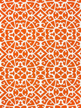 Scalamandre Anshun Lattice Persimmon Fabric