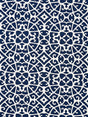 Scalamandre Anshun Lattice Indigo Fabric