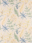 Scalamandre Wethersfield Fern Khaki Blue Fabric