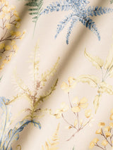 Scalamandre Wethersfield Fern Khaki Blue Fabric