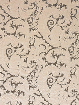 Scalamandre Palermo Velvet Paisley Pewter Fabric