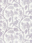 Scalamandre Balinese Peacock Linen Print Lavender Fabric