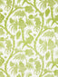 Scalamandre Balinese Peacock Linen Print Pear Fabric