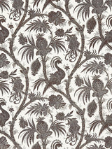 Scalamandre Balinese Peacock Linen Print Java Fabric