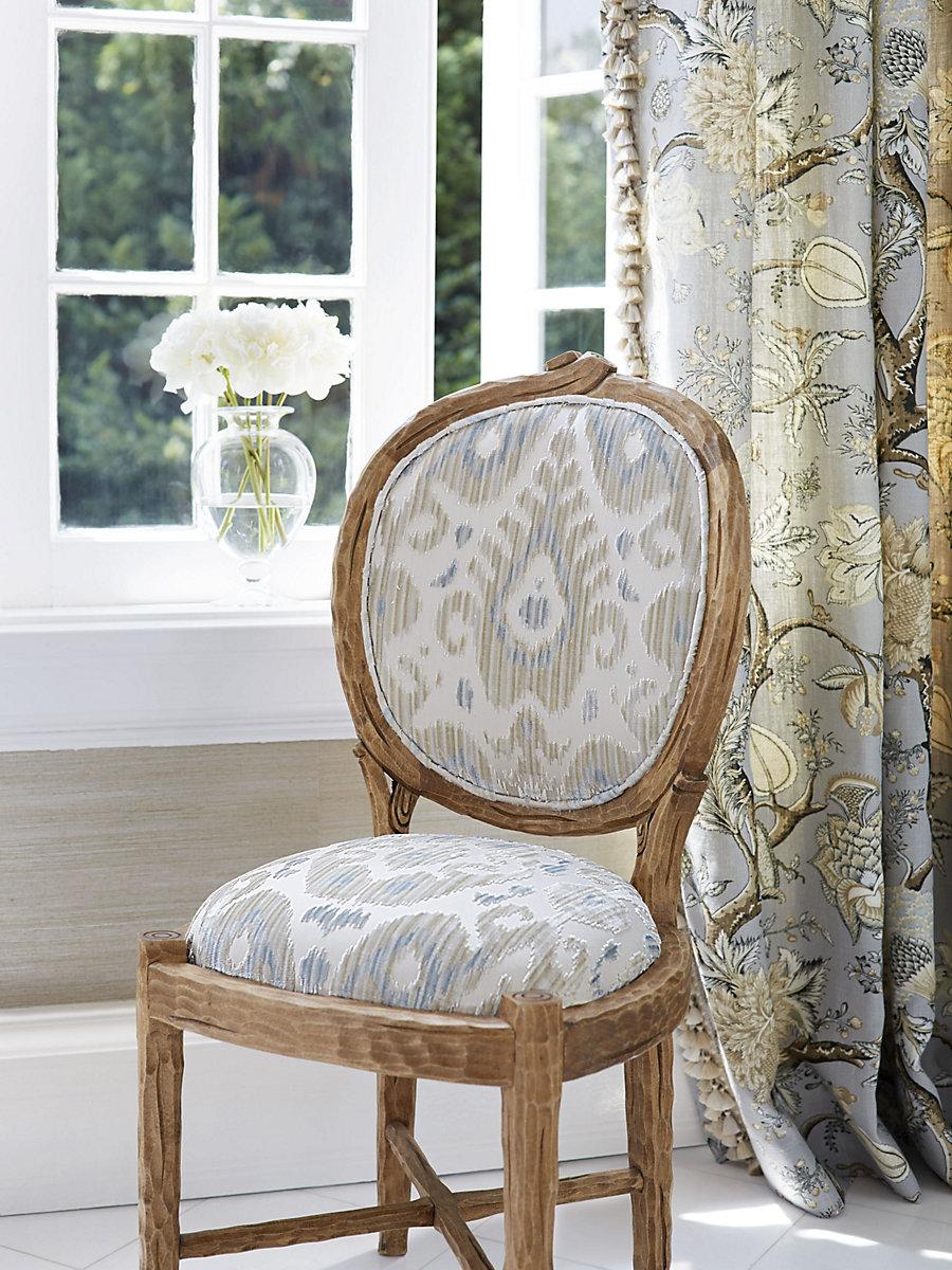 Scalamandre Tashkent Velvet Pacific Fabric