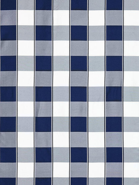 Scalamandre Chelsea Check Navy Fabric