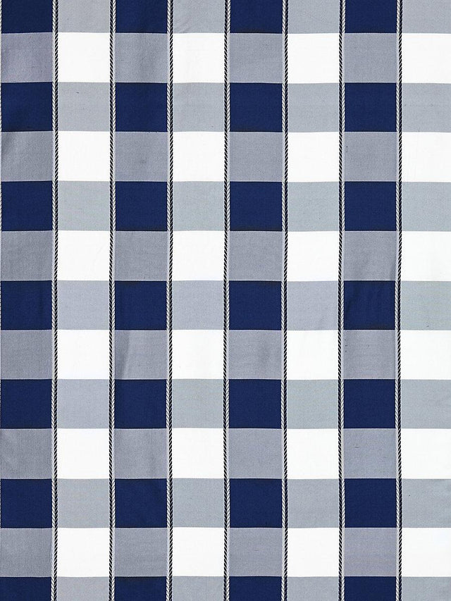 Scalamandre Chelsea Check Navy Fabric