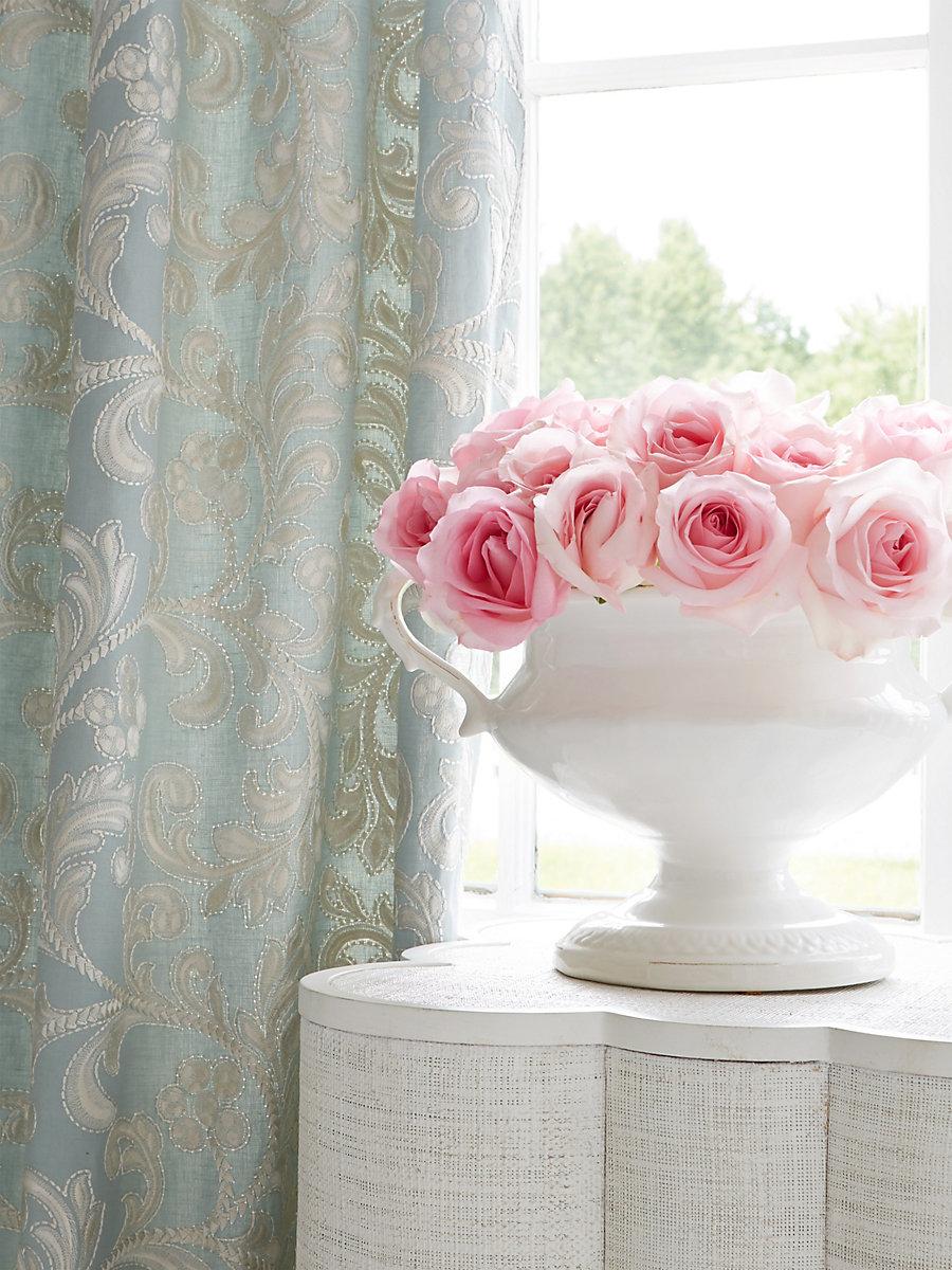 Scalamandre Chiara Embroidery Chardonnay Fabric