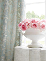 Scalamandre Chiara Embroidery Pearl Grey Fabric