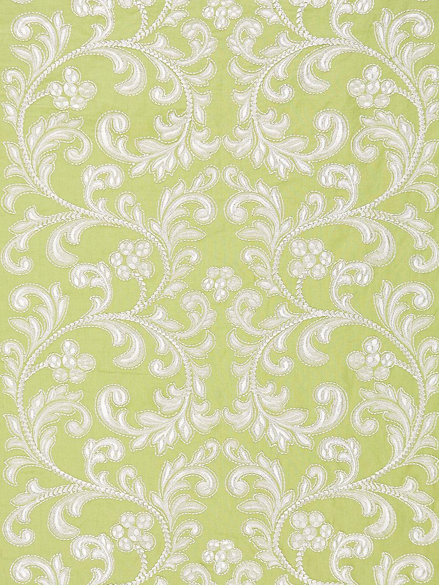 Scalamandre Chiara Embroidery Pear Fabric