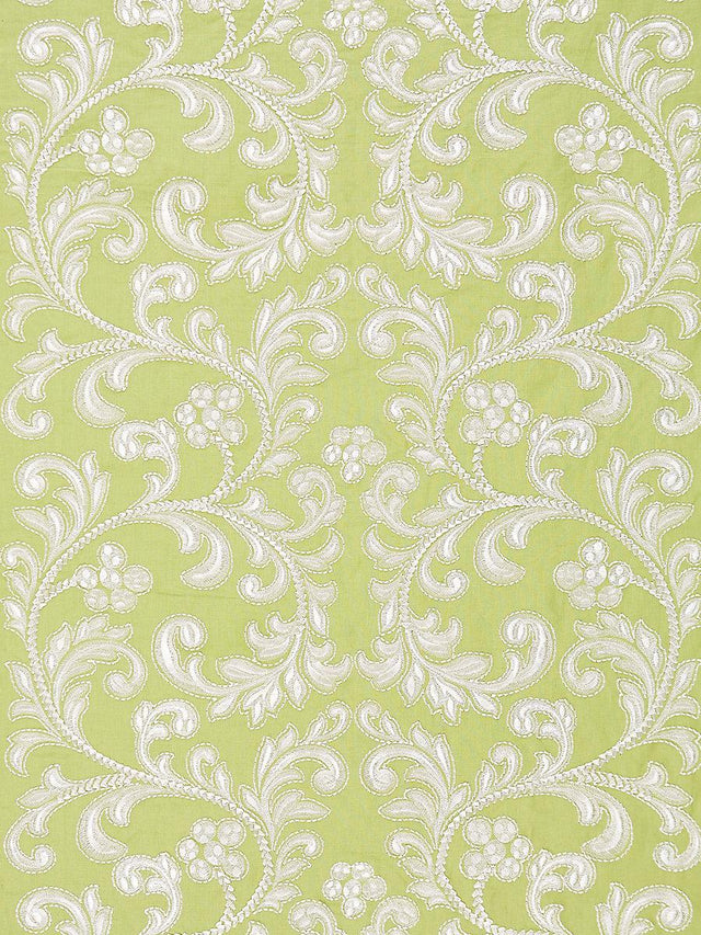 Scalamandre Chiara Embroidery Pear Fabric