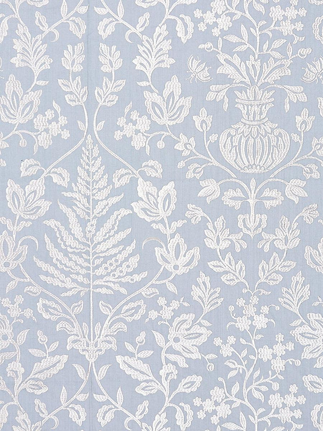 Scalamandre Shalimar Embroidery Sky Fabric