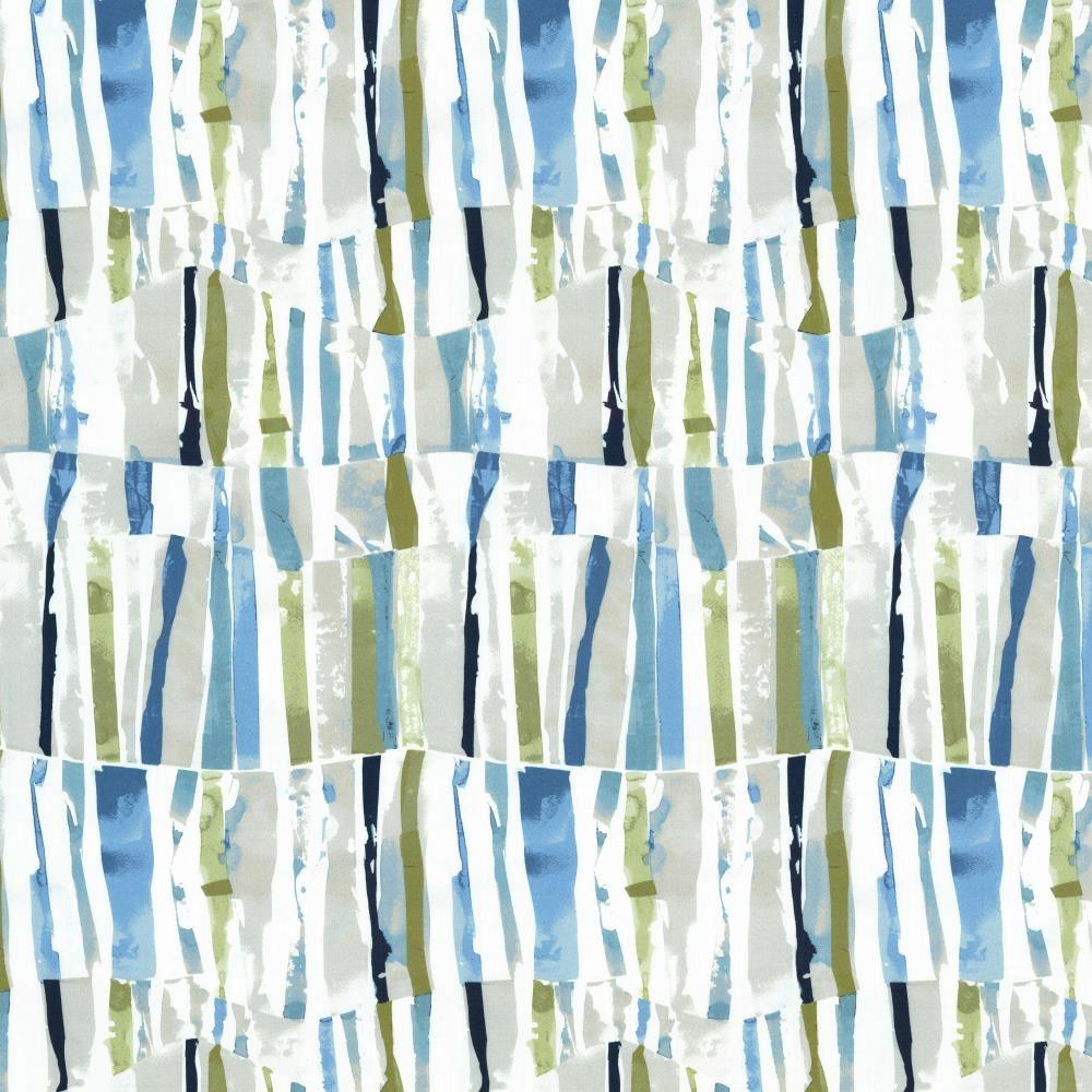 Kasmir Contempo Stripe Aqua Fabric