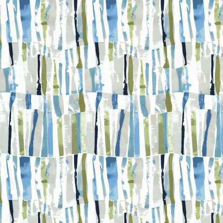 Kasmir Contempo Stripe Aqua Fabric