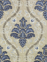Scalamandre Isabella Embroidery Porcelain Fabric