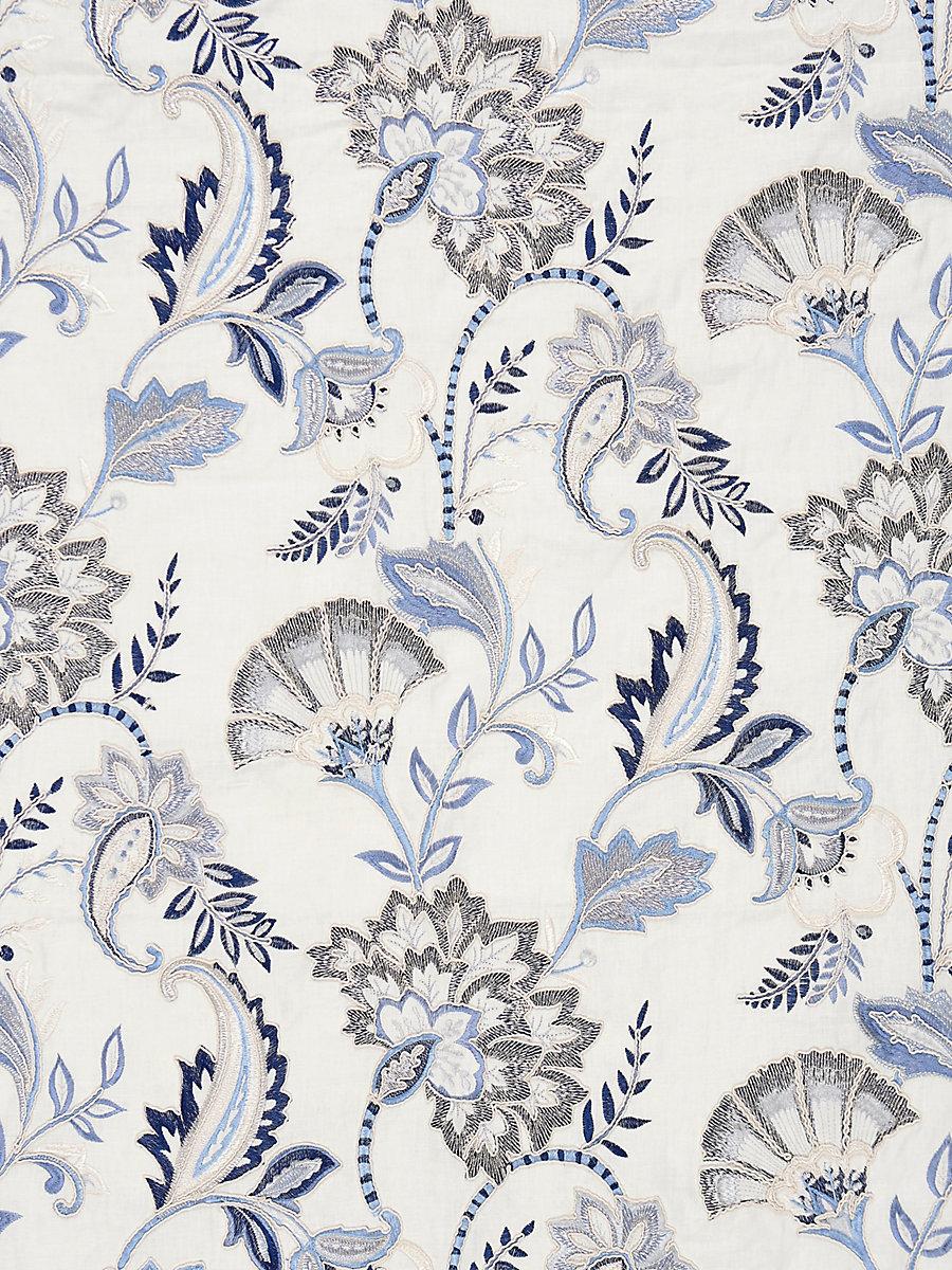 Scalamandre Adara Embroidery Delft Fabric