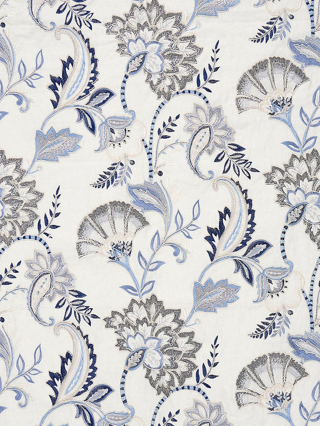 Scalamandre Adara Embroidery Delft Fabric