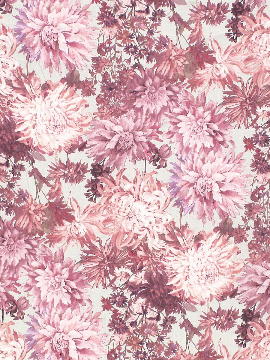 Scalamandre Grey'S Flower Garden Pinks Fabric