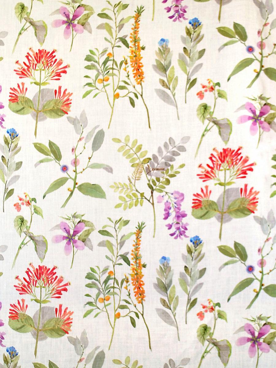 Scalamandre Sissinghurst Coral / Multi Fabric