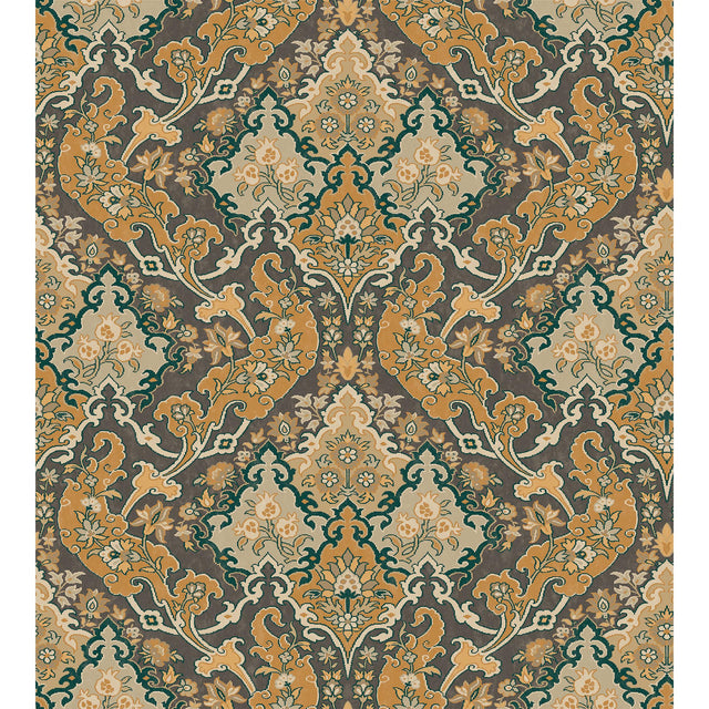 Cole & Son PUSHKIN GINGER & CHARCAOL Wallpaper