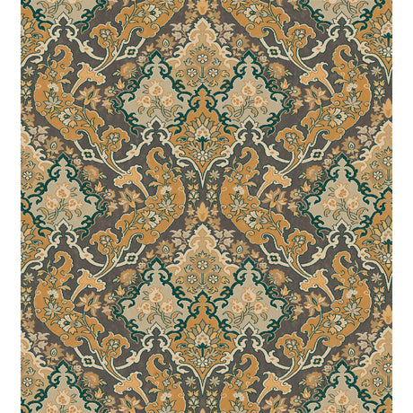 Cole & Son PUSHKIN GINGER & CHARCAOL Wallpaper