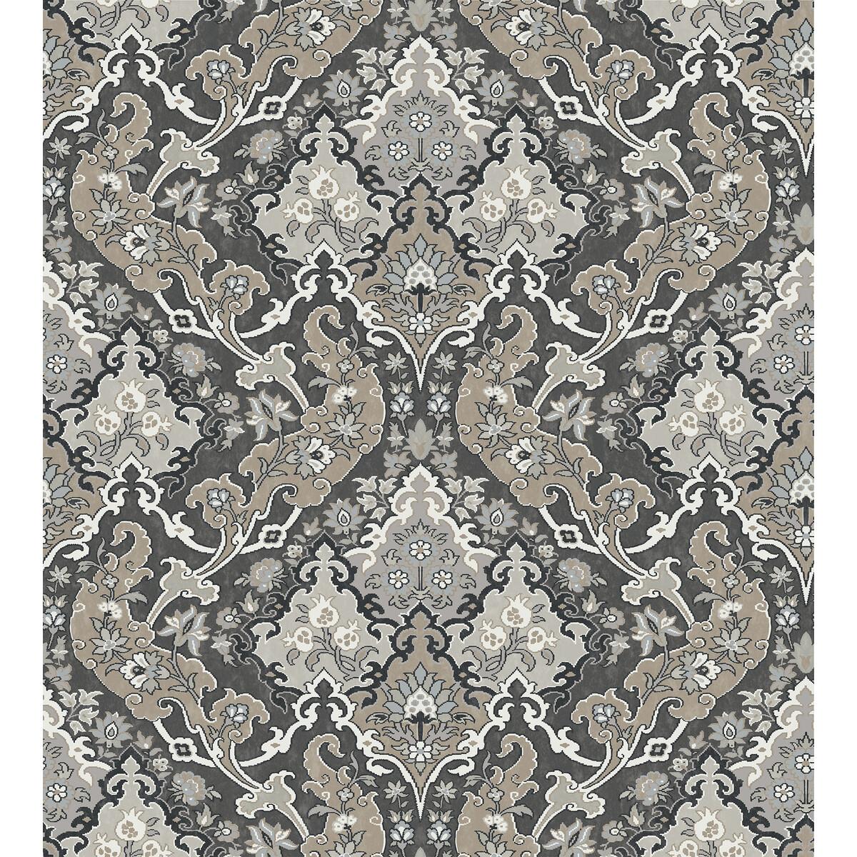 Cole & Son Pushkin Charcoal Wallpaper