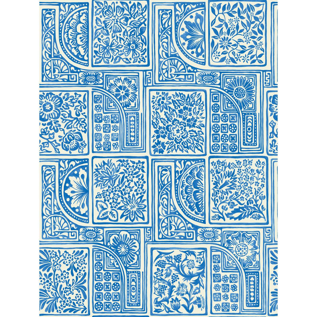 Cole & Son Bellini Blue & White Wallpaper