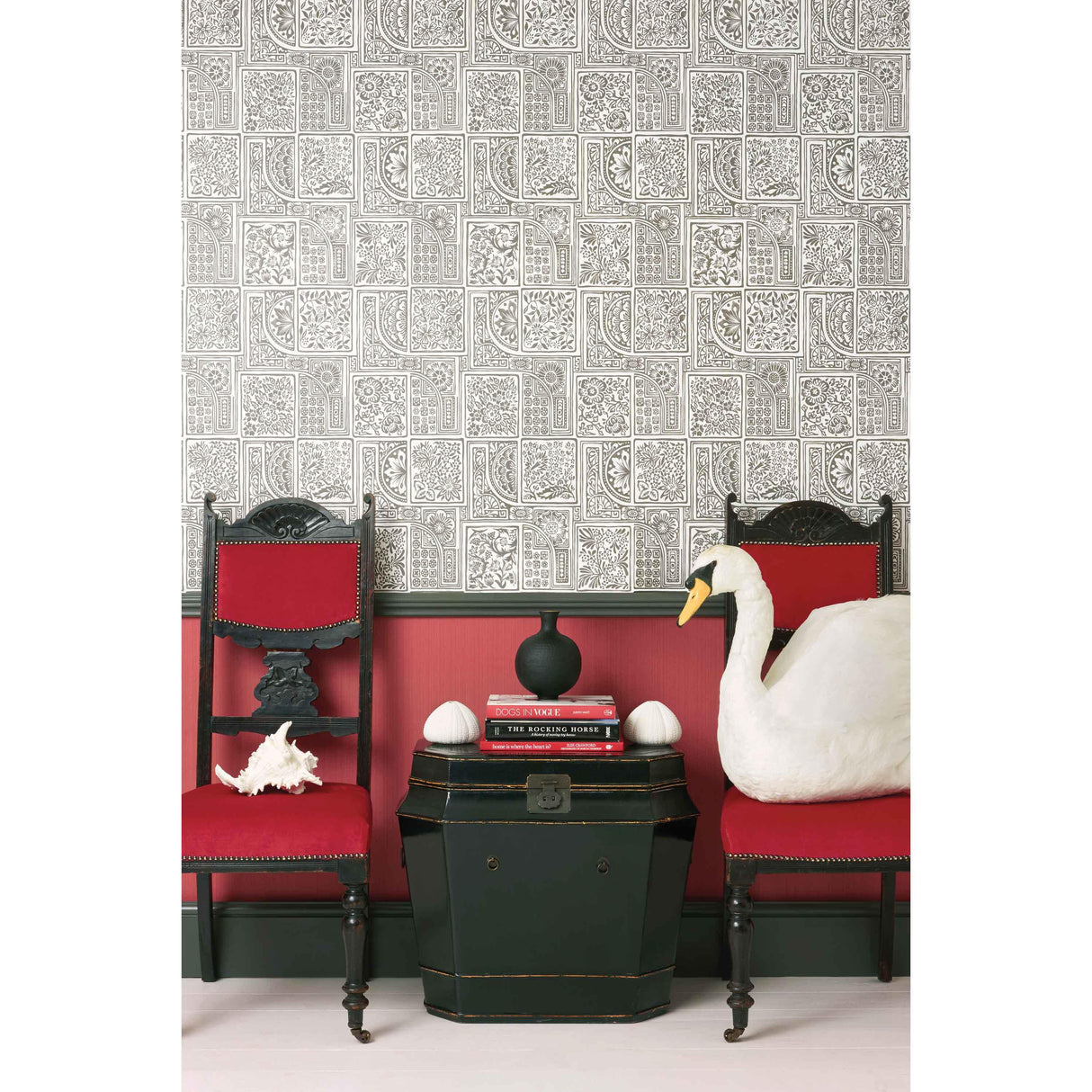 Cole & Son BELLINI BLACK & WHITE Wallpaper