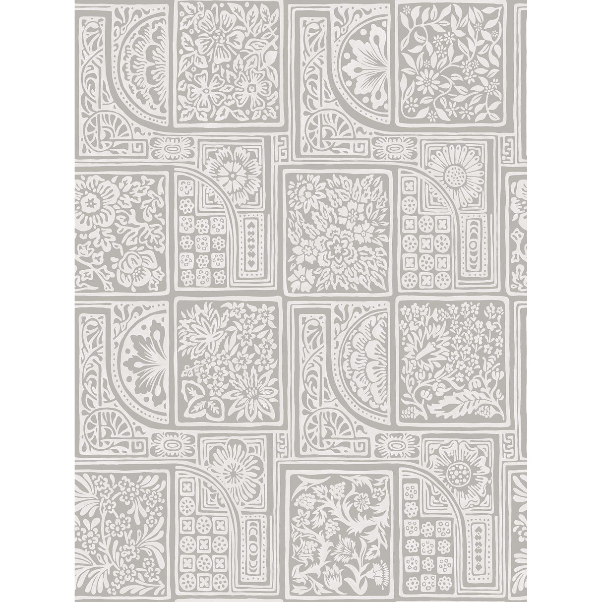 Cole & Son BELLINI GREY & WHITE Wallpaper