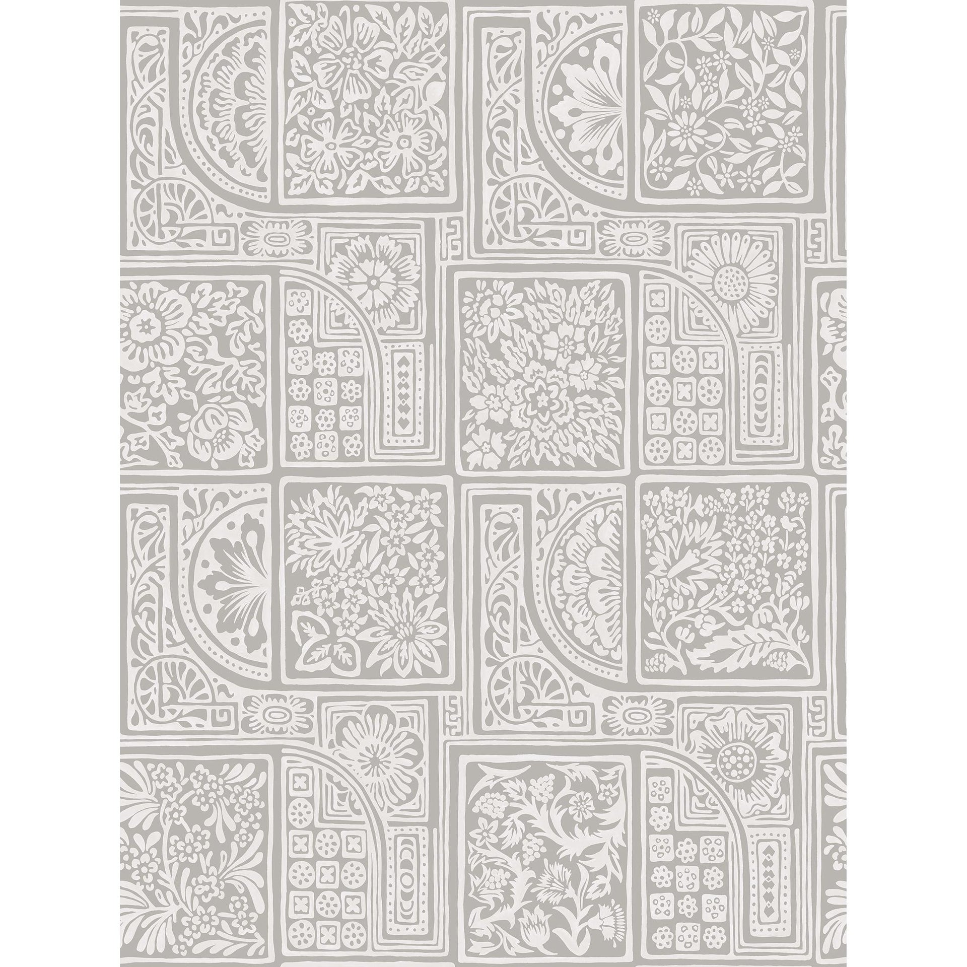 Cole & Son Bellini Grey & White Wallpaper