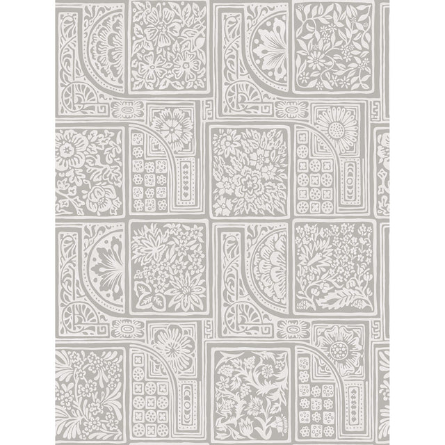 Cole & Son BELLINI GREY & WHITE Wallpaper