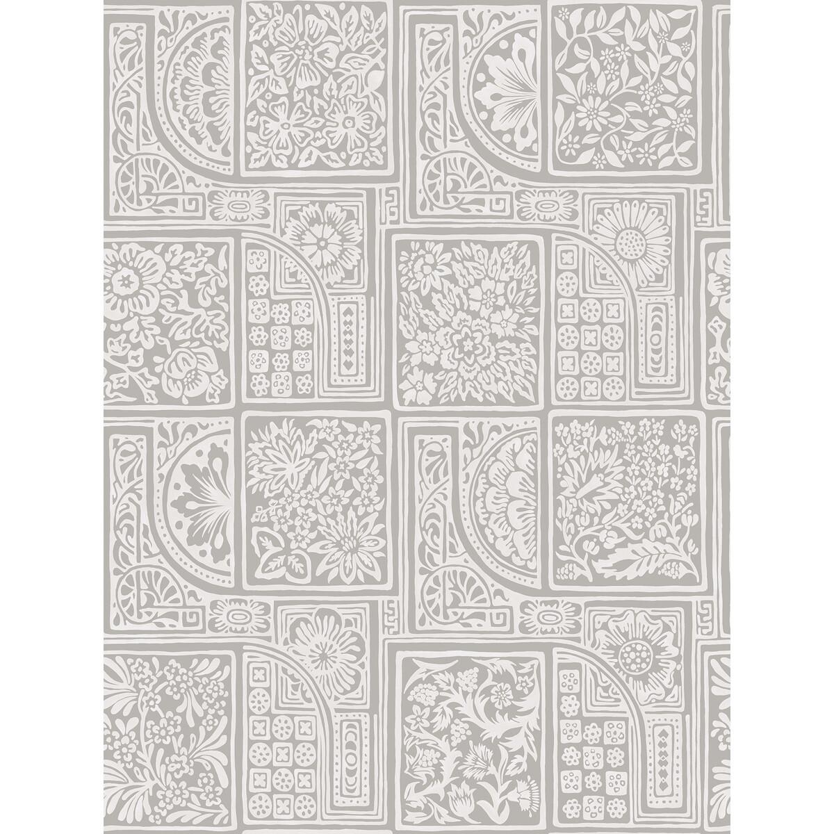 Cole & Son Bellini Grey & White Wallpaper