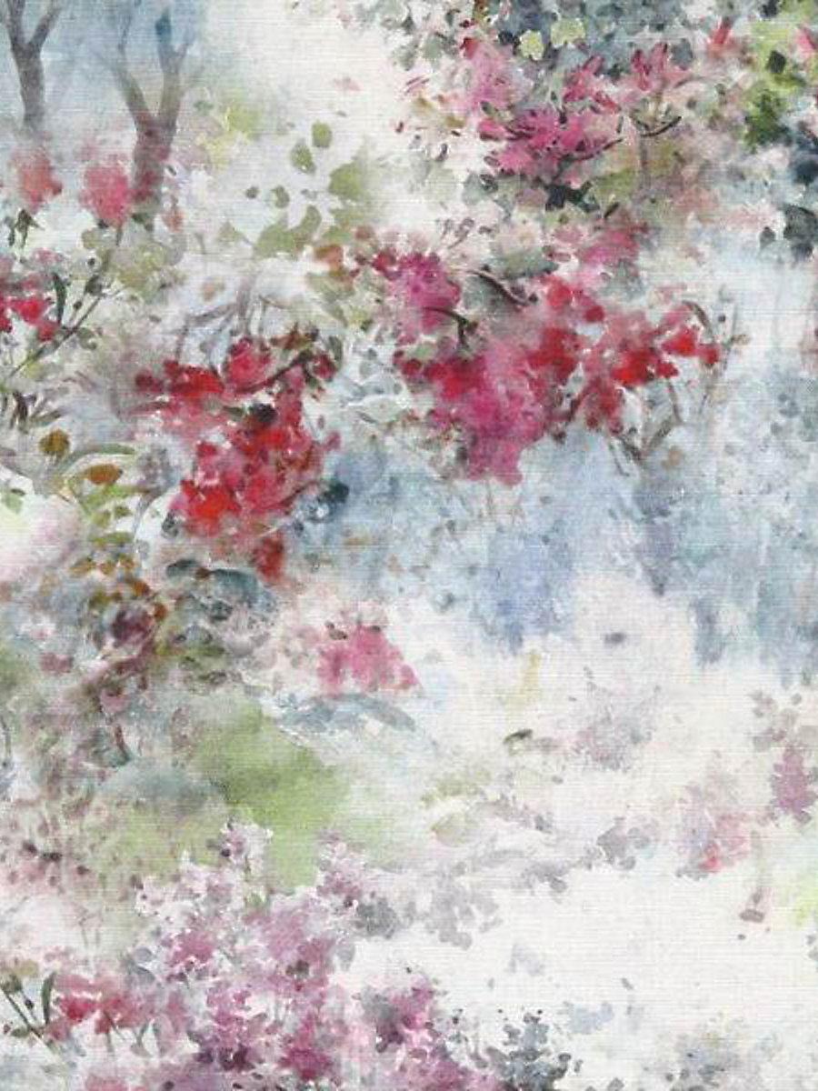 Scalamandre Parc Oriental Blue Orchid Fabric