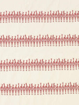 Scalamandre Zebras On Parade Red Fabric