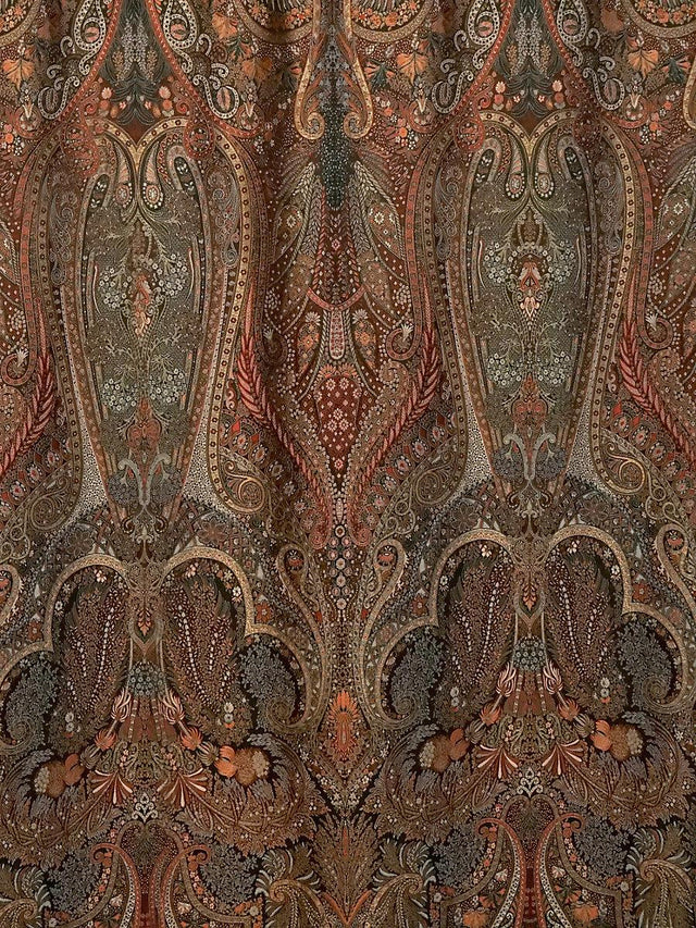 Scalamandre Livonia Black Multi Fabric