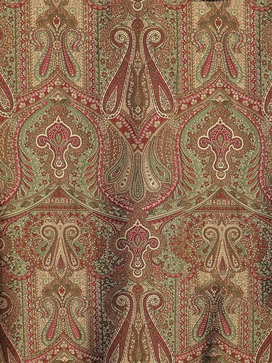Scalamandre Cachemire Persiano Marrone Fabric