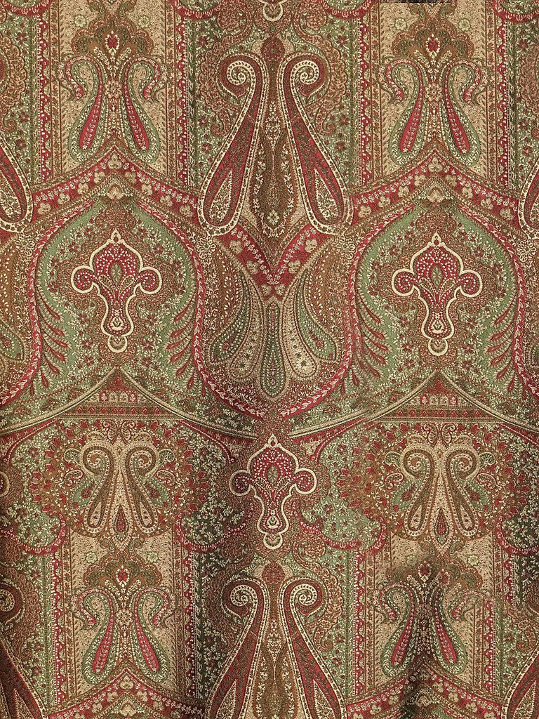 Old World Weavers Cachemire Persiano Marrone Fabric