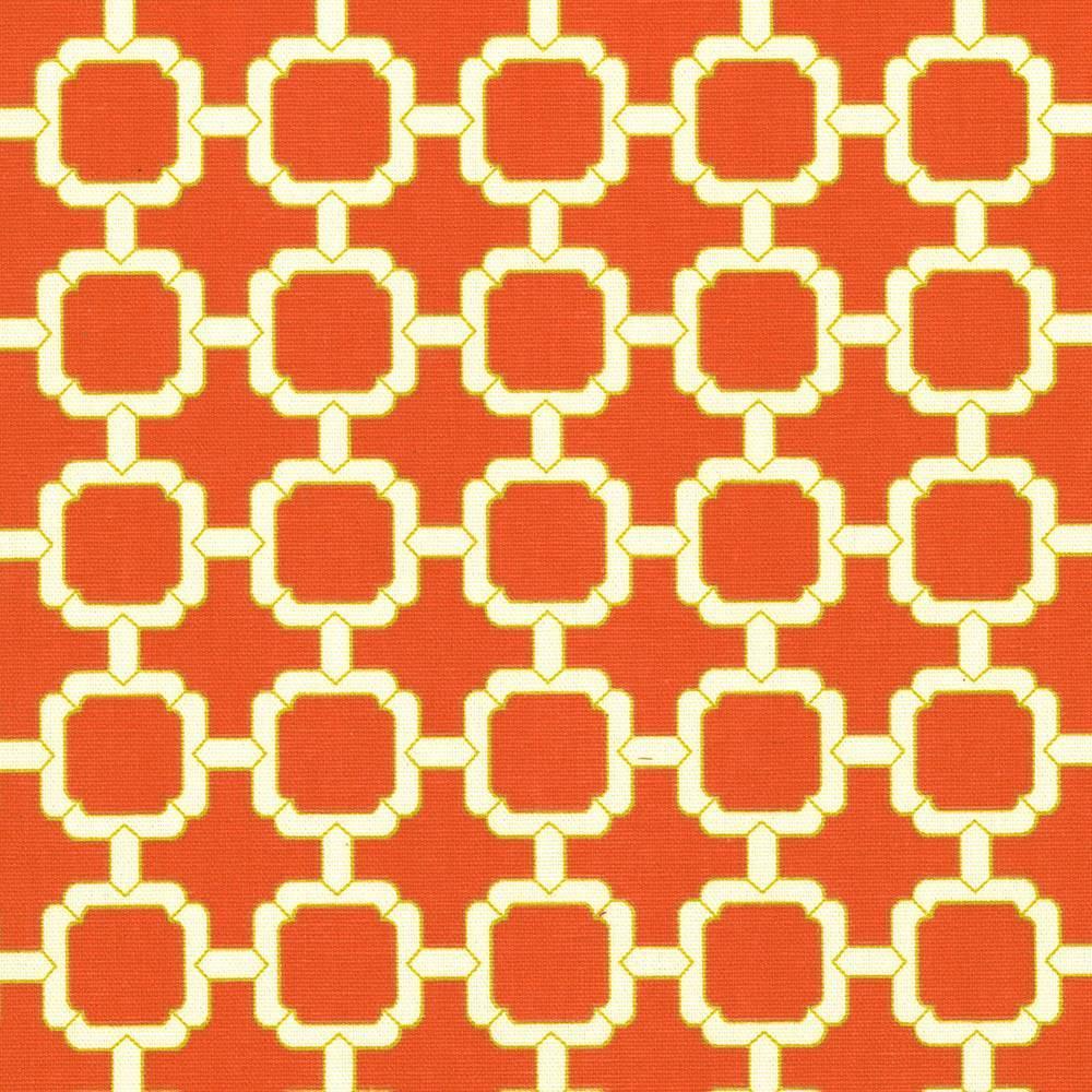 Kasmir Cozumel Fret Coral Fabric