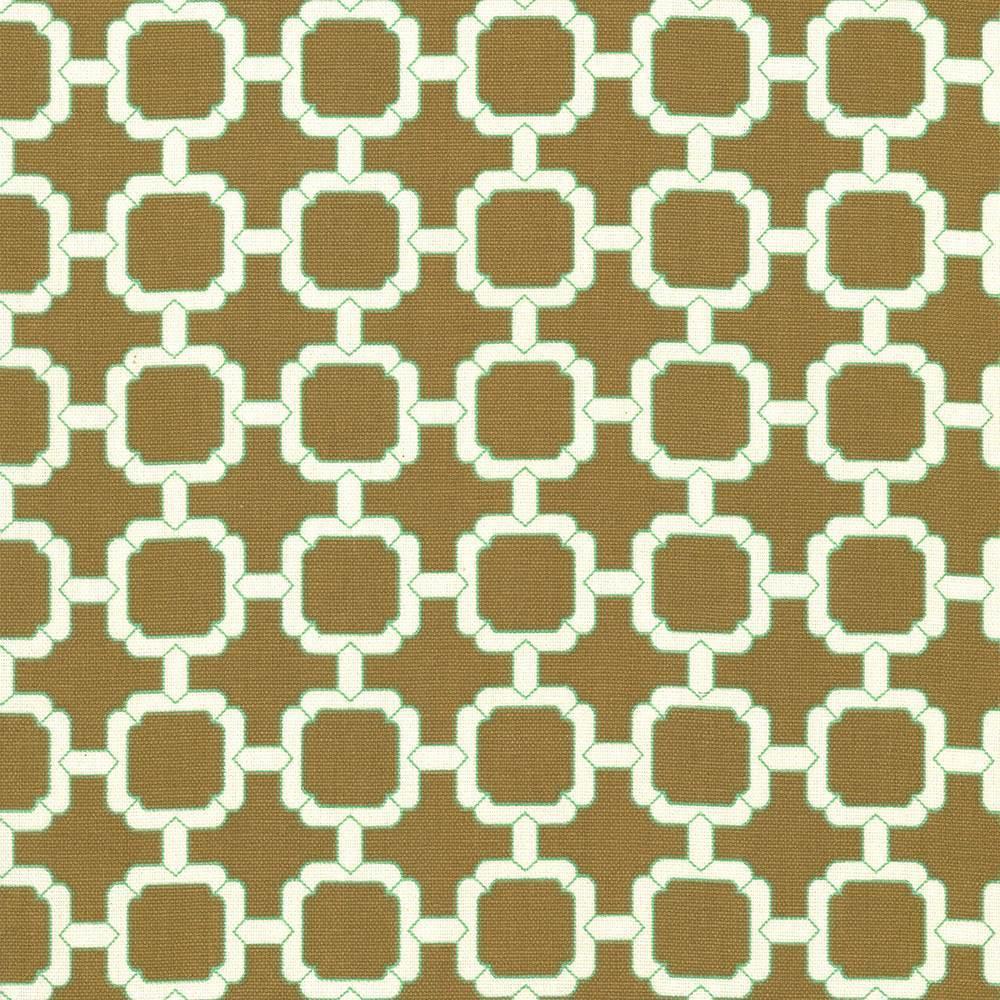Kasmir Cozumel Fret Walnut Fabric