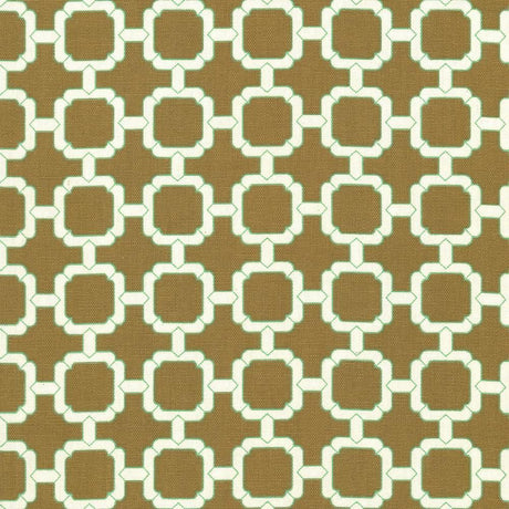 Kasmir Cozumel Fret Walnut Fabric